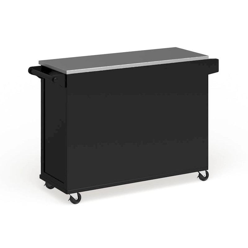 Dessertes de cuisine avec dessus en acier inoxydable et armoire de rangement – 53,5" larg. x 18" prof. x 36" haut.
