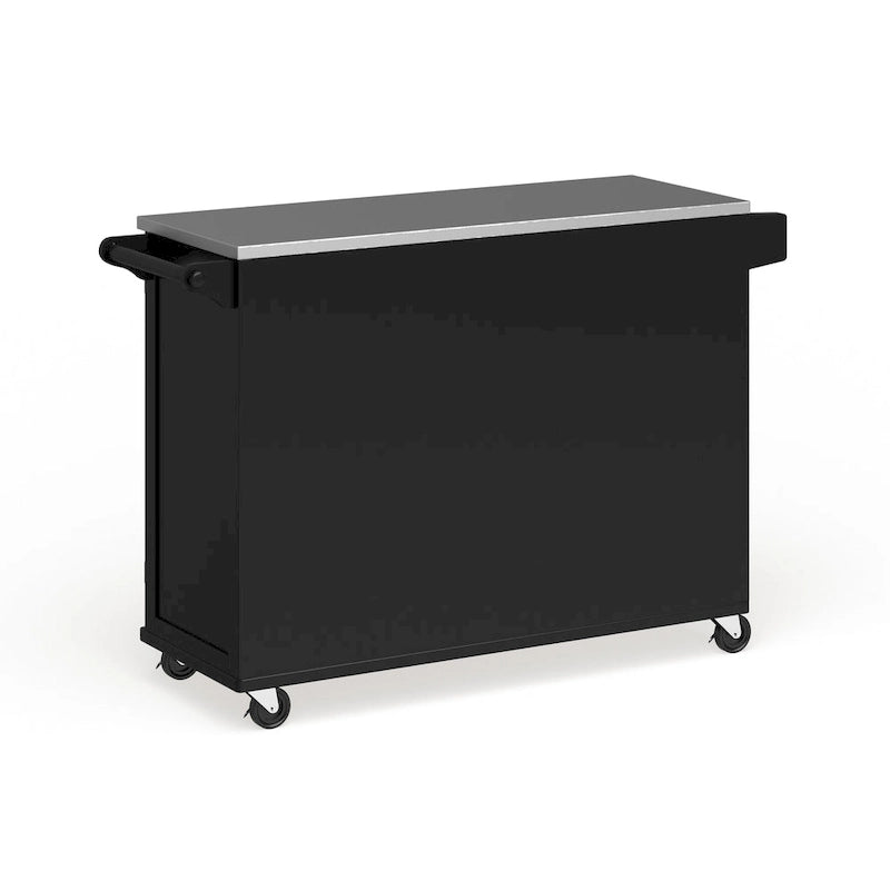 Dessertes de cuisine avec dessus en acier inoxydable et armoire de rangement – 53,5" larg. x 18" prof. x 36" haut.