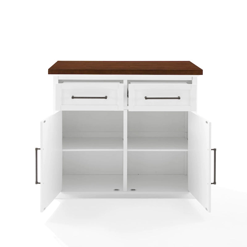 Îlot de cuisine en bois de style ferme – 42 po L x 27 po P x 36 po H