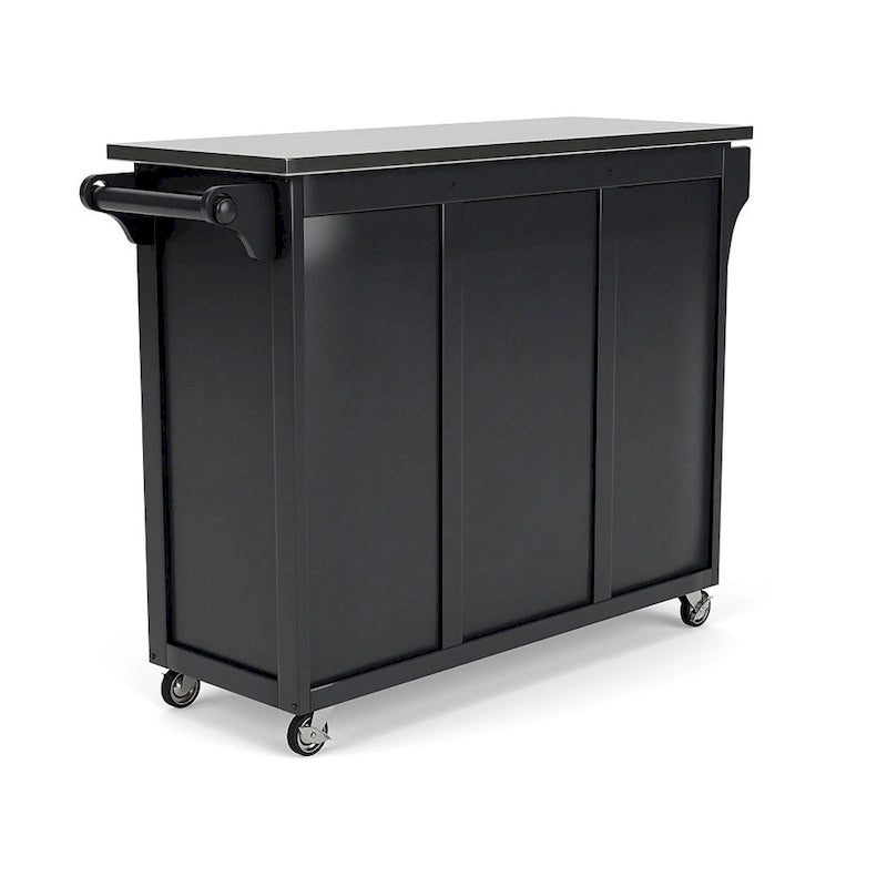 Chariot de cuisine supérieur en acier inoxydable noir